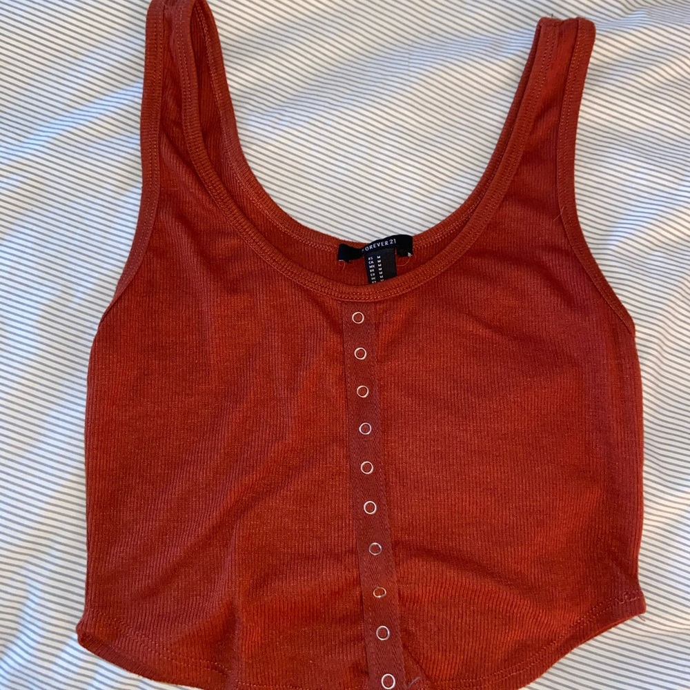 Rust Tank Crop Top